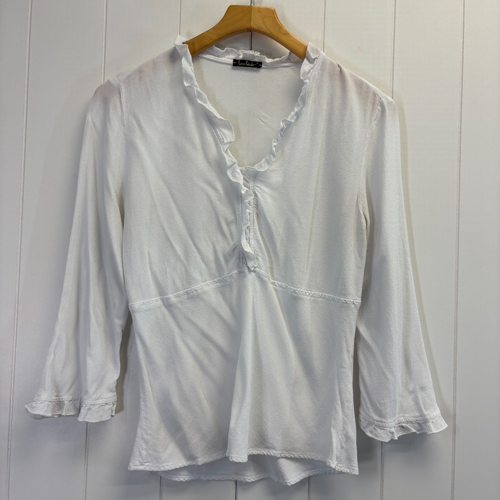 Vintage Loco Lindo Boho Chic Peasant Top Size M Feminine Romantic Cottage